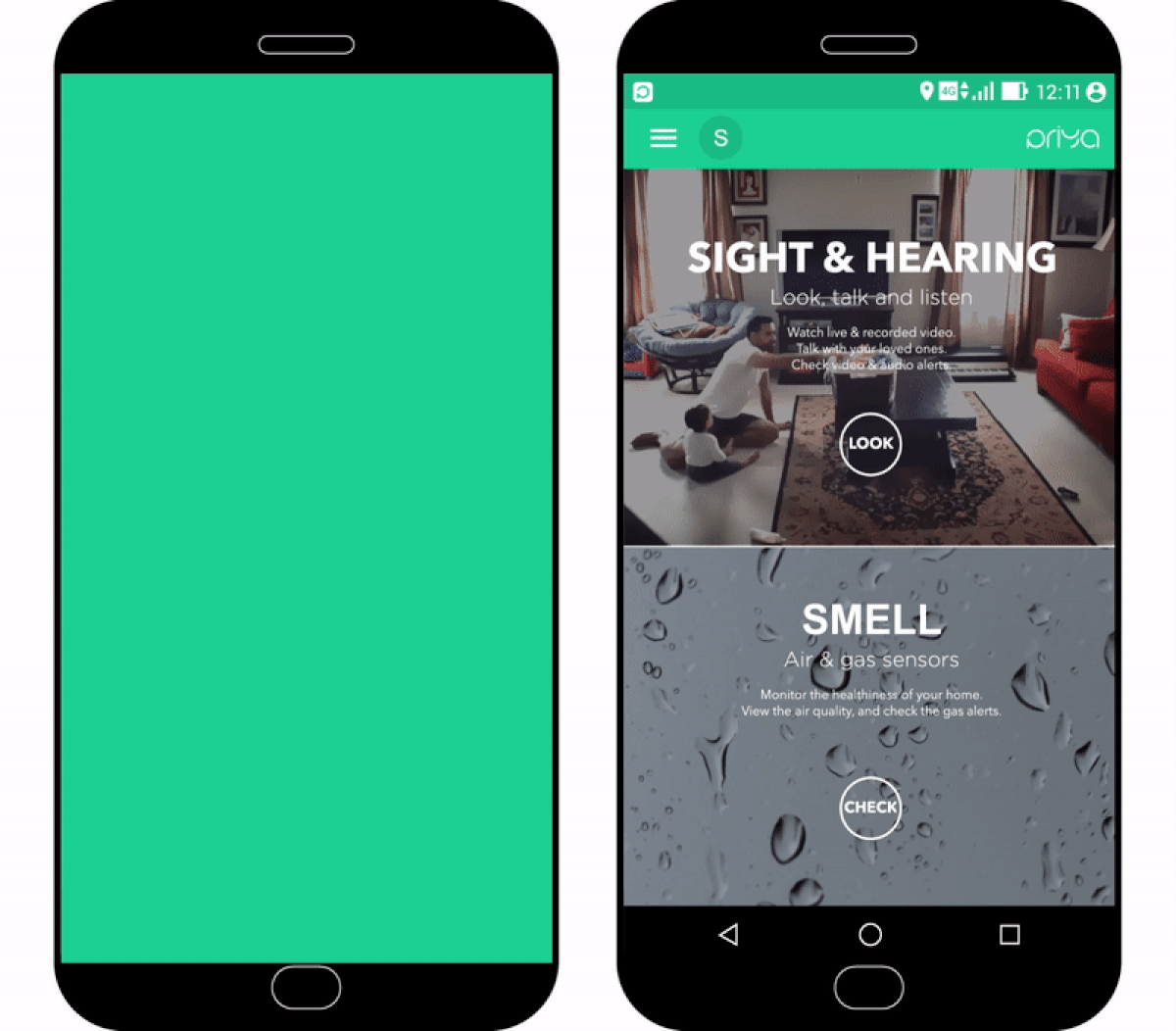 Priya app intro & home
